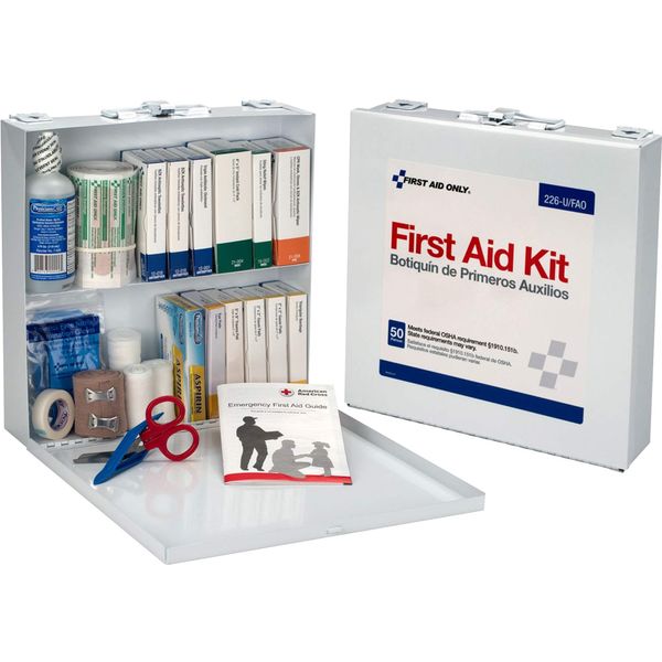 First Aid Only Bulk First Aid Kit, Metal Case