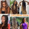 French Curl Braiding Hair 8 Pack Loose Wavy Curl Braiding Hair for Black Women, 24 Inch French Curl Braids Crochet Hair Pre Stretched Bouncy Braiding Hair Synthetic Hair Extensions(350#)