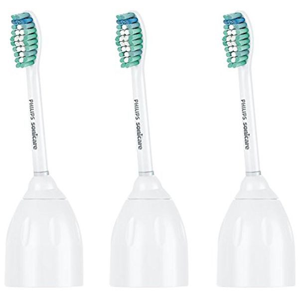 Philips Sonicare Genuine E-Series Replacement Toothbrush Heads, 3 Brush Heads, White, HX7023/30