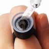 CHOOSE-IT 50pcs Microblading Supplies Pigment Glue Rings With Sponge Ink Cups Caps Permanent Makeup Tattoo Eyelash Extensions Holder