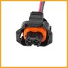 Partuto Car Female Pre Wired Diesel Injector Connector Plug Pigtail Wire Replacement