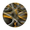 Eighties Mustard Yellow On Grey Abstract Strip Pattern PopSockets Swappable PopGrip