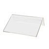 12 Pack 7"W x 5"H Sign Holder Side Load Slanted Advertisement Table Tent