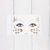 8 sheets Temporary Tattoo Face Sticker Waterproof Gold Flash Tattoos Gold Flash Temporary Metallic Festival Tattoos for Women Teenagers Girl Makeup Party