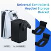 Mcbazel Headset and Controller Stand for PS5/XBOX/XS,ps5 Headphone Stand, Black Storage Bracket-2Pack,Black