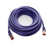 1aTTack.de - 10x 0.5m CAT6 patch cable S/FTP PIMF shielding CAT.6 RJ45 network cable Ethernet cable DSL LAN router switch modem patch panel - purple - 10 pieces