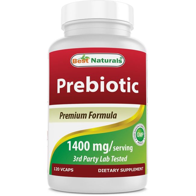 Best Naturals Prebiotics Fiber XOS 1400mg/ Serving 120 Vegetarian Capsules