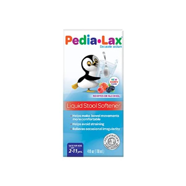 Fleet Pedia-Lax Liquid Stool Softener - 4 oz, Pack of 2
