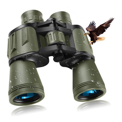 20x50 Binoculars for Adults, HD High Powered Professional Compact Binoculars for Bird Watching Travel Stargazing Concerts Outdoor Sports-BAK4 Prism FMC Lens,Waterproof with Phone Adapter,Green