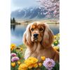 Cocker Spaniel Buff - Best of Breed DCR Spring Garden Flag