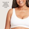 Boody Women's Padded Bra, white