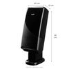 Karat Interfold Dispenser for Dispense Nap, Stand/Tabletop, Black - 1 unit