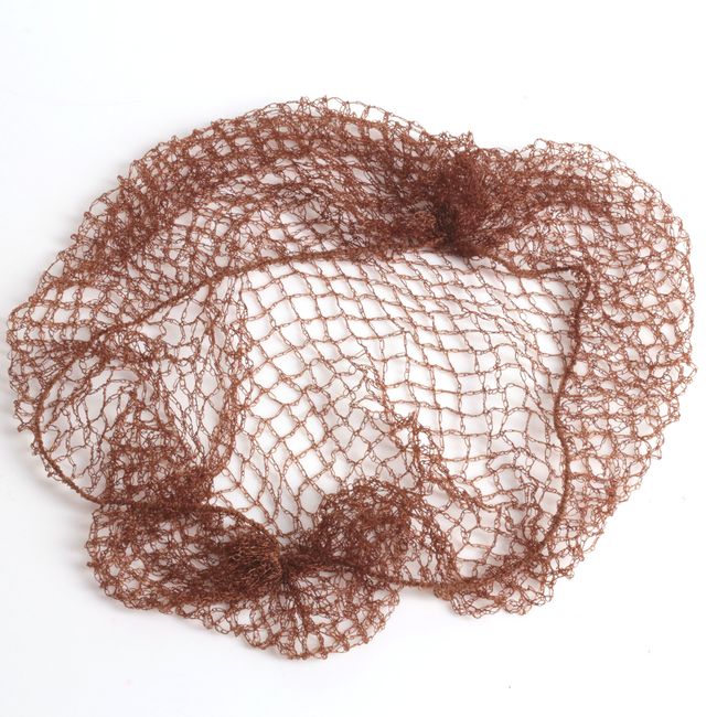 3x Dark Brown Slumber Hair Net - Elasticated Mesh Styling Sleep In Net