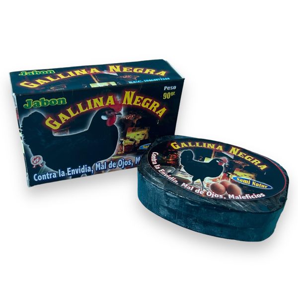 Zoeartcrafts Gallina Negra Bar Soap Powerful Protection Against Evil Eye and Witchcraft (3.2oz/90gr) 1 unit