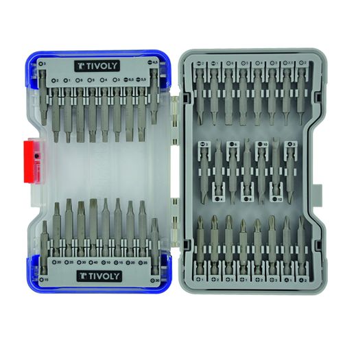 TIVOLY 11501570044 Set of 43 Long Screwdriver Bits, Not Concerned