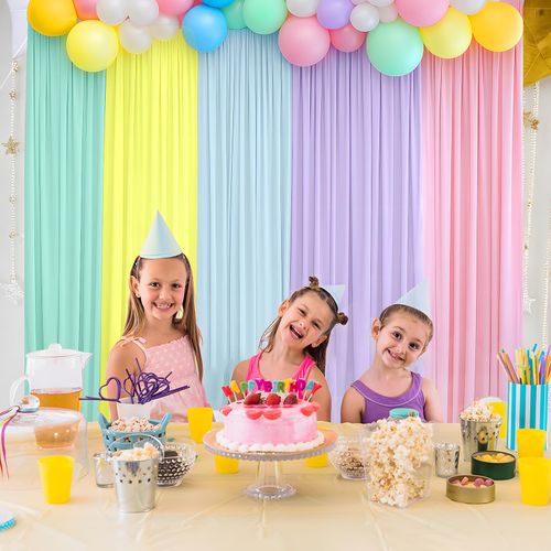 GEWONELIFE 10x7ft Unicorn Backdrop Curtain - Magical Pastel Background for Birthdays, Baby Shower, and Party - Premium Wrinkle-Free Fabric, Easy to Hang, Ideal for Photography and Event Decoration