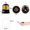 DiCUNO E26 to E12 Base Converter Adapter Conversion Socket Bakelite Bulb Socket 4pcs