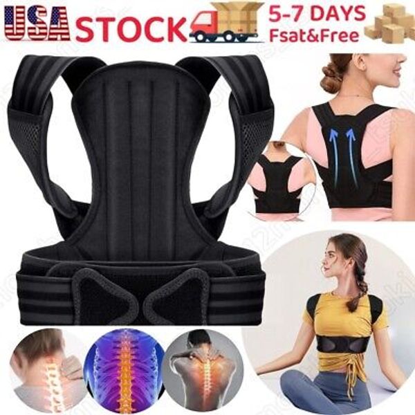 Adjustable Posture Corrector Back Shoulder Support Correct Brace Belt Men Women