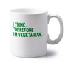 Flox Creative I think therefore I'm vegetarian 10 oz ceramic mug