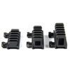 TACFUN 3 Pack 1" High & 0.75" Medium & 0.5" Low Riser 5 Slot 20mm See Through Scope Mount