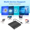 Slim External CD/DVD Drive USB 3.0/2.0 Player Burner Writer for Laptop PC Mac