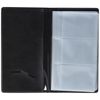 Sigel VZ171 Business Card Book for up to 120 cards (max 90x58mm), with 20 Clear Plastic Pockets, Leather-look, Black Matt