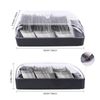 Eagle Business Card Box, Push-Button,Storage up to 550 Cards,Black