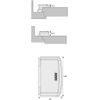 ABUS 261169 Door Hinge Protection Type TAS112 White