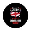 Make America Great Britain Again Funny USA Map British Flag PopSockets Swappable PopGrip
