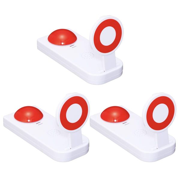 ENN LLC Ping Pong Buzzer Quick Push Answer Quiz Button Ping Pong Pong Booo Party Supplies (Set of 3)