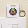 'Smiling Capybara' Keyring Tape Measure/Spirit Level Tool (KM00041689)