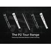 P2 Putter Grips Aware Tour Putter Grip, Black, Textured, 51g
