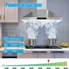 30inch Wall Mount Range Hood 700CFM Touch Control LED Stainless Steel 3-speed