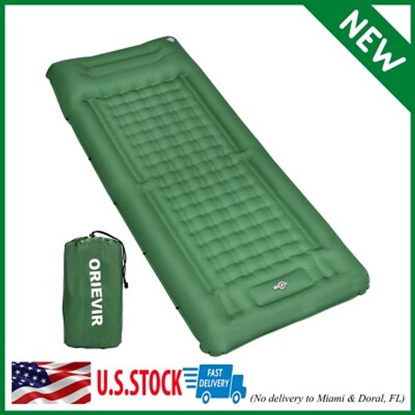Sleeping Pad Extra Thickness 4.7 Inch Camping Mattress 77X28 Outdoor camp Green
