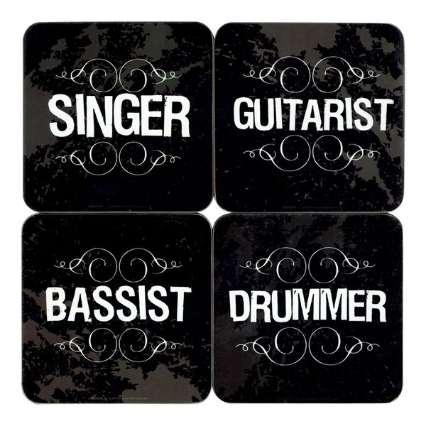 The Band 4 Coaster Set, Multi-Colour