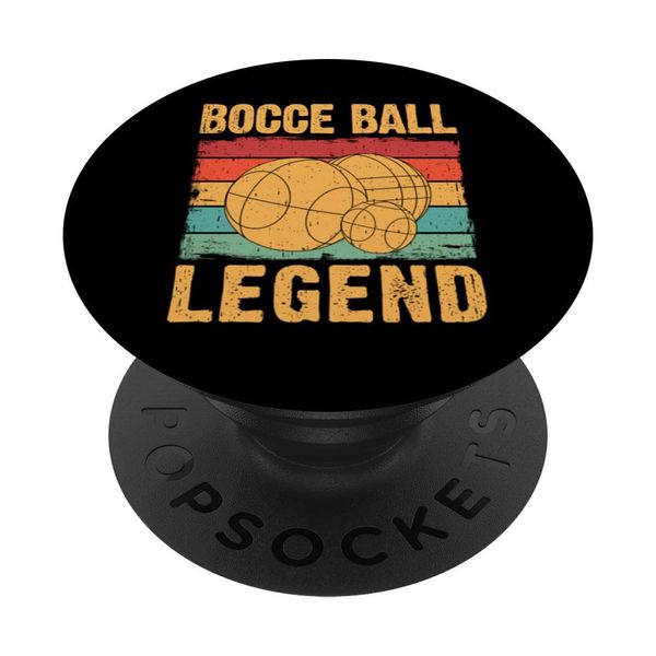 Bocce Ball Legend Bocce Ball Lover Bowling Bocce Player PopSockets Swappable PopGrip