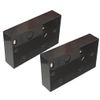 Black Electrical Surface Pattress Box (2 GANG 2 PACK)