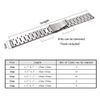 Berfine 20mm Quick Release Watch Strap,Premium Solid Stainless Steel Watch Band Replacement,Silver