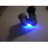 1- 60x microscope blue light white light  with cases pocket size #lot4