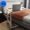 Bed Table, Side Table, Nursing Table, Elevating Side Table, Nursing Support with Casters, Movable, Multi-purpose Auxiliary Table (White, 60 x 40)
