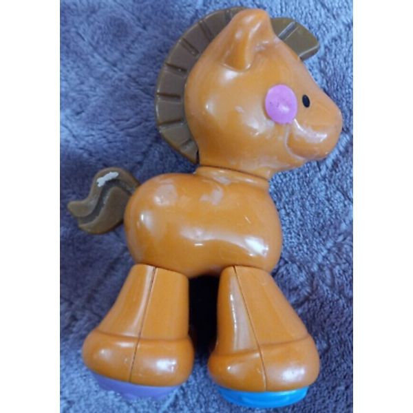 Fisher Price Amazing Animals Click Toy Horse 4.5" Tall