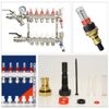 Flowmeter Regulator Sturdy Flow Meter Absorber Durable Underfloor Heating Manifold Regulator for Water Underfloor Heating Manifold
