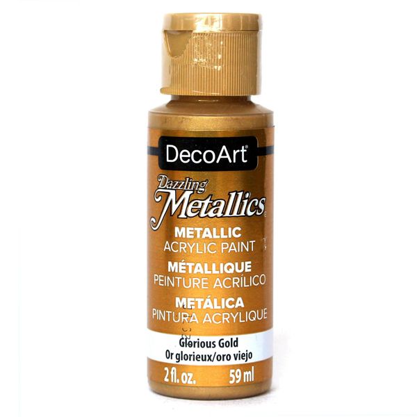 Deco Art Americana Acrylic Metallic Paint, Glorious Gold, 59 ml (Pack of 1)