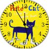 Pete the Cat Frameless Silent Wall Clock Nice For Gifts or Decor G34