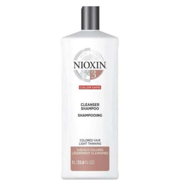 Nioxin System 3 Color Safe Cleanser Shampoo 33.8 oz Brand New