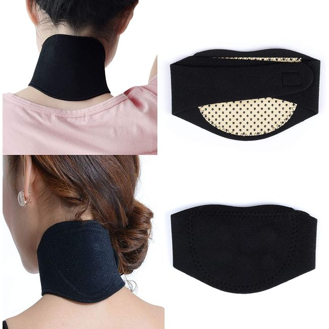 All Gadgets Comfortable Warm Neck Support Pain relief with self heating magnetic Tourmaline, Neck heat pad, for stress Relief Neck support Unisex