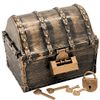 cobalt planet Treasure Box with Key Retro Design Padlock Trinket Box Decor