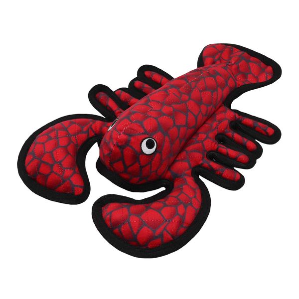 Grip Training Squeaky Dog Toy (Lobster) - Extremely Durable & Soft with Tough Reinforced Seams - Floats in Water - Machine Washable - Pets, Home