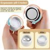 Multifunction Pill Cutter 3 in 1 Splitter/Crusher/Box for Small Pills White