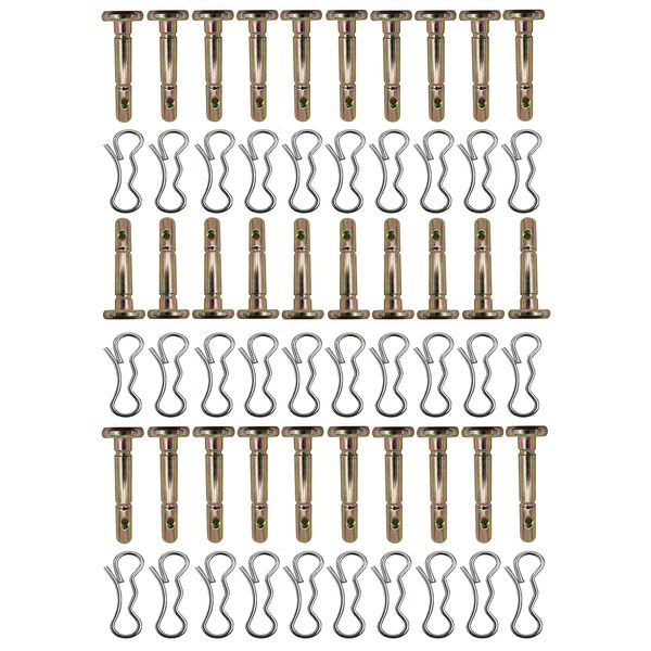 30 pcs 738-04124A and 714-04040 Shear Pins and Cotter Pins for Cub Cadet MTD Troy Bilt Snowblowers